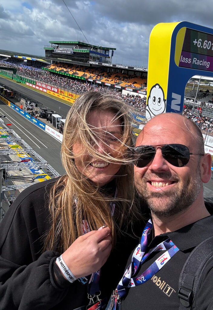 Maria en Carlo aan de start van Le Mans 24